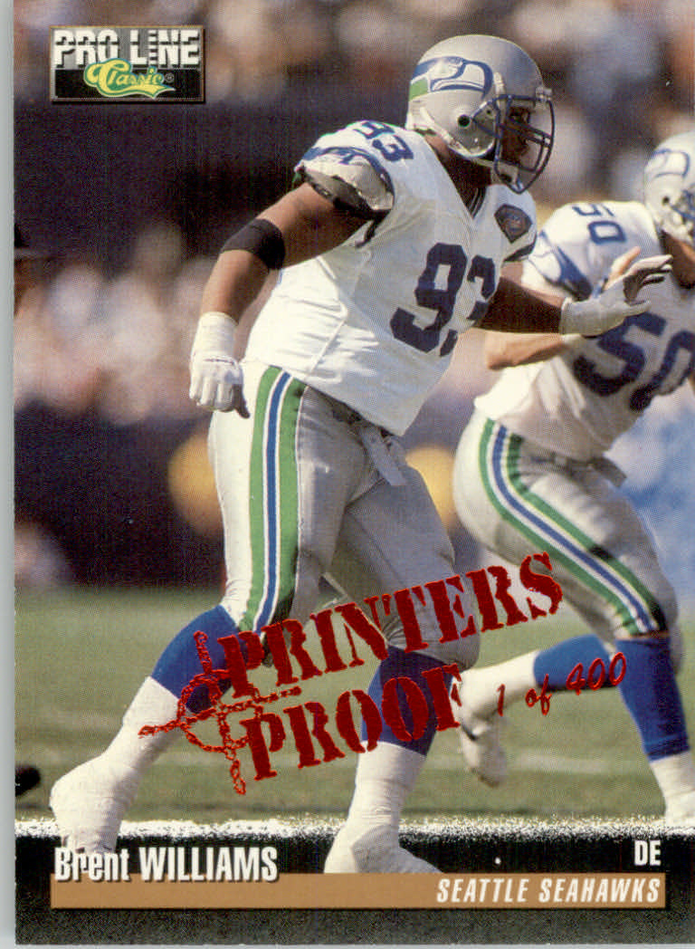1995 Pro Line Football "Printer's Proofs" Parallel Cards - Picture 28 of 105