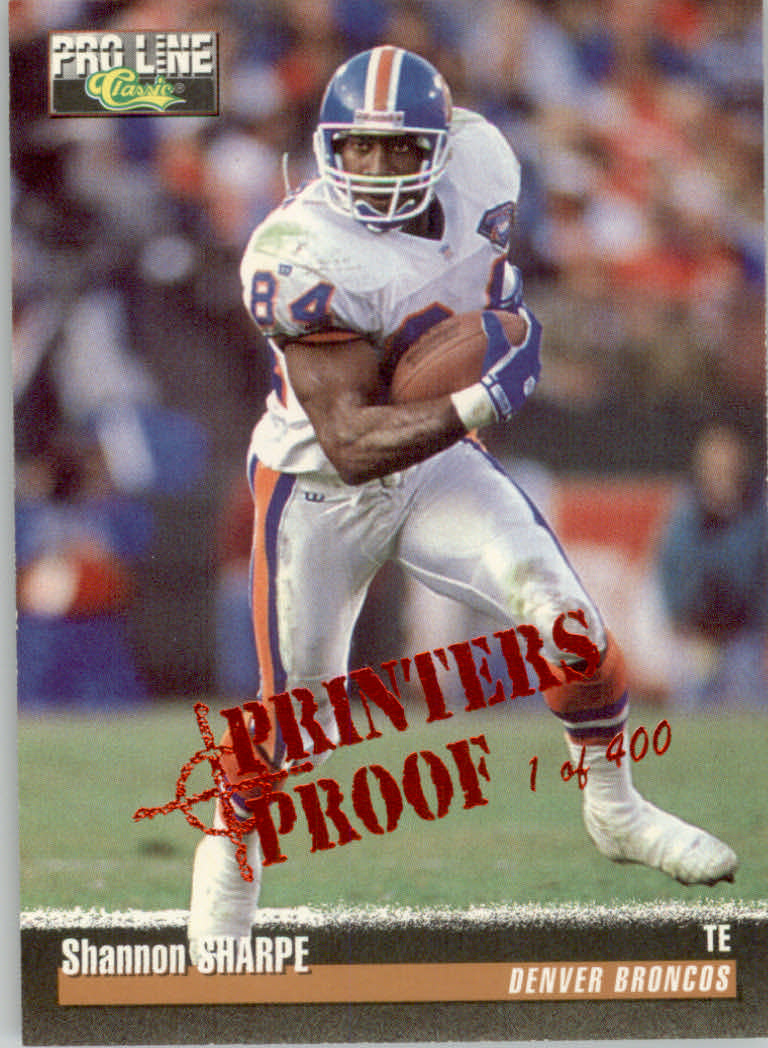1995 Pro Line Football "Printer's Proofs" Parallel Cards - Picture 38 of 105