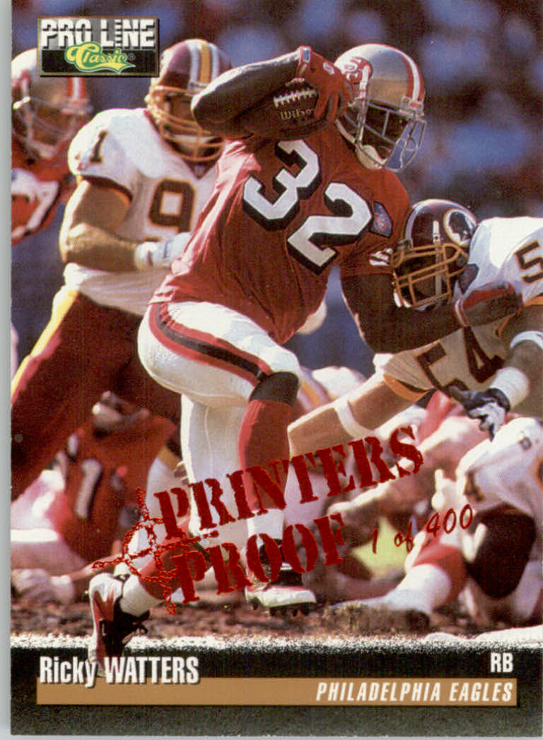 1995 Pro Line Football "Printer's Proofs" Parallel Cards - Picture 42 of 105