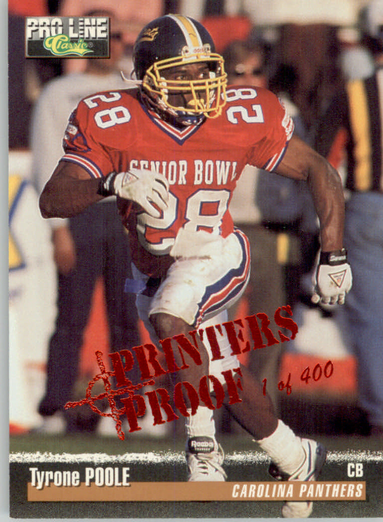 1995 Pro Line Football "Printer's Proofs" Parallel Cards - Picture 50 of 105