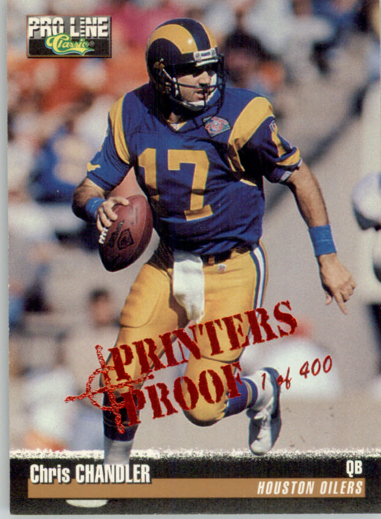 1995 Pro Line Football "Printer's Proofs" Parallel Cards - Picture 52 of 105