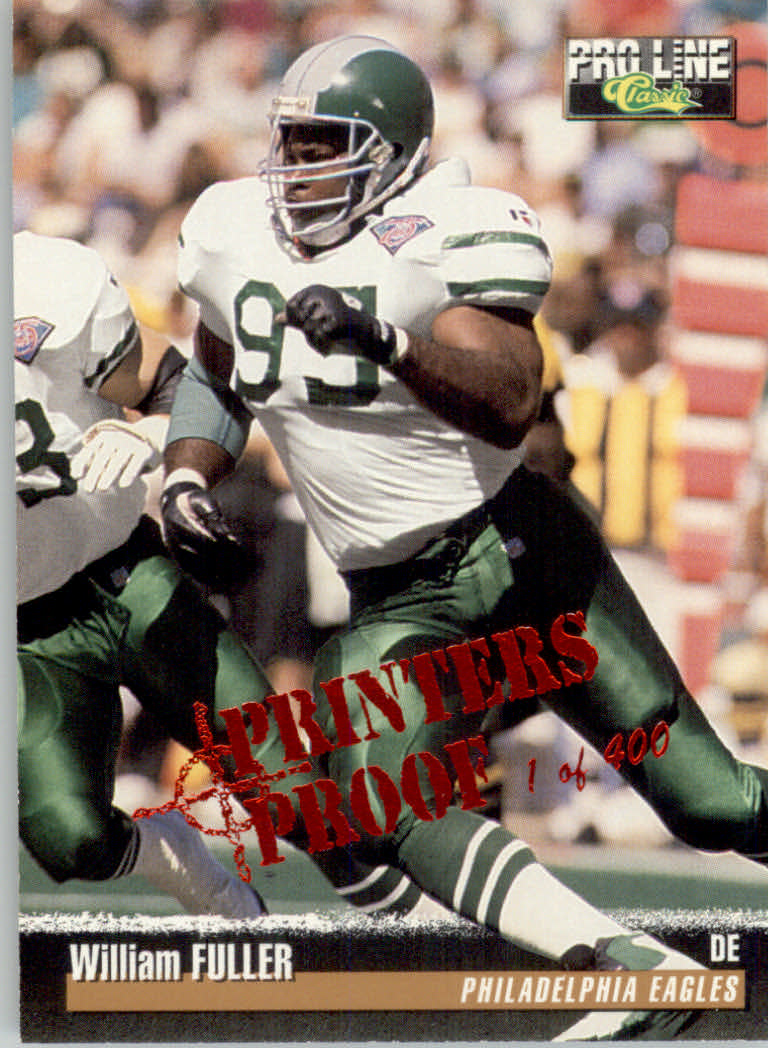 1995 Pro Line Football "Printer's Proofs" Parallel Cards - Picture 58 of 105