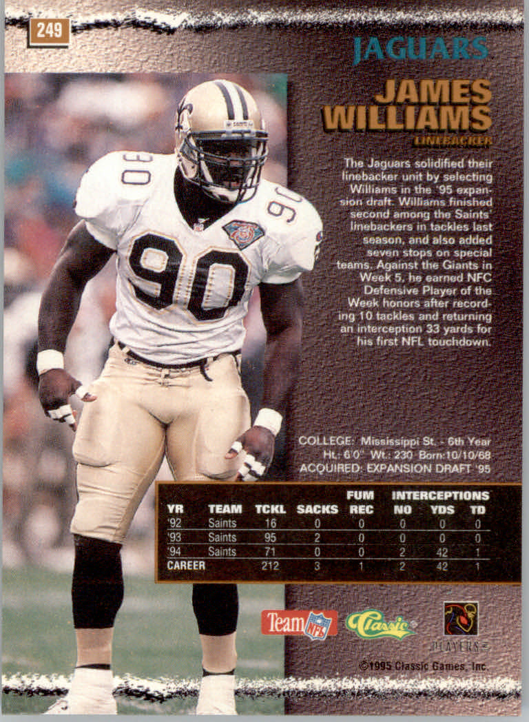 1995 Pro Line Football "Printer's Proofs" Parallel Cards - Picture 61 of 105