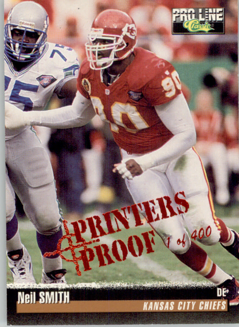 1995 Pro Line Football "Printer's Proofs" Parallel Cards - Picture 62 of 105