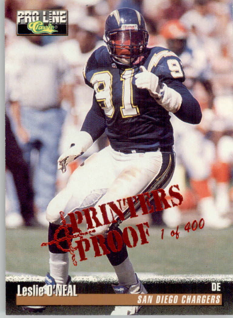 1995 Pro Line Football "Printer's Proofs" Parallel Cards - Picture 66 of 105