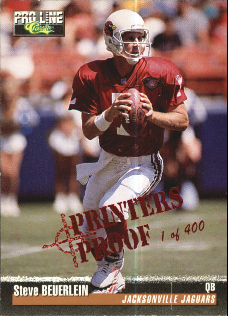 1995 Pro Line Printer's Proofs #286 Steve Beuerlein