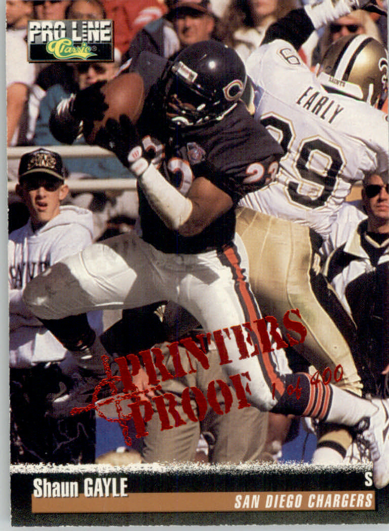 1995 Pro Line Football "Printer's Proofs" Parallel Cards - Picture 74 of 105