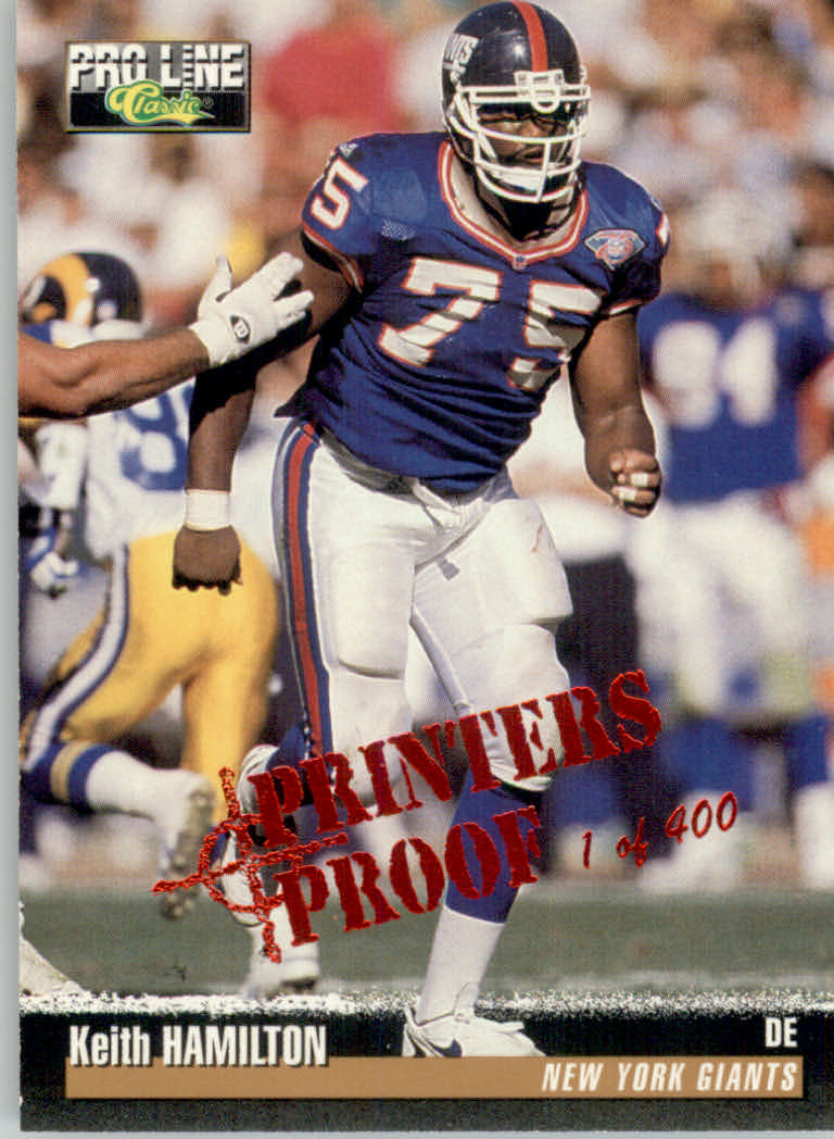 1995 Pro Line Football "Printer's Proofs" Parallel Cards - Picture 78 of 105