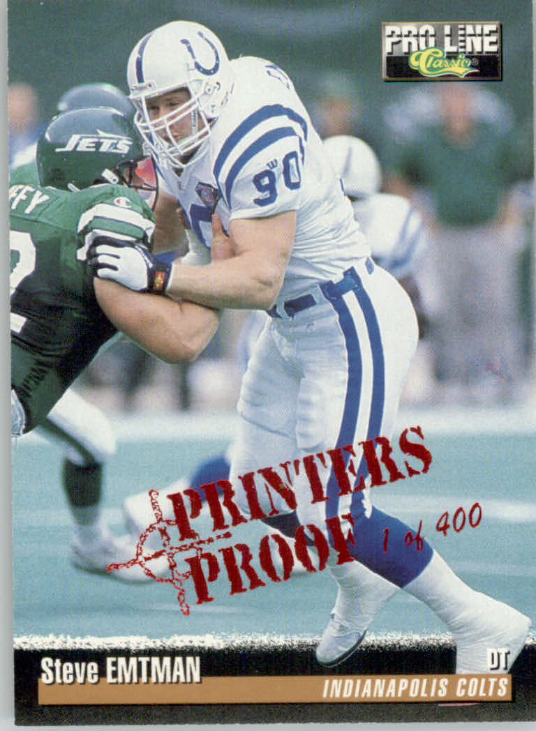 1995 Pro Line Football "Printer's Proofs" Parallel Cards - Picture 80 of 105