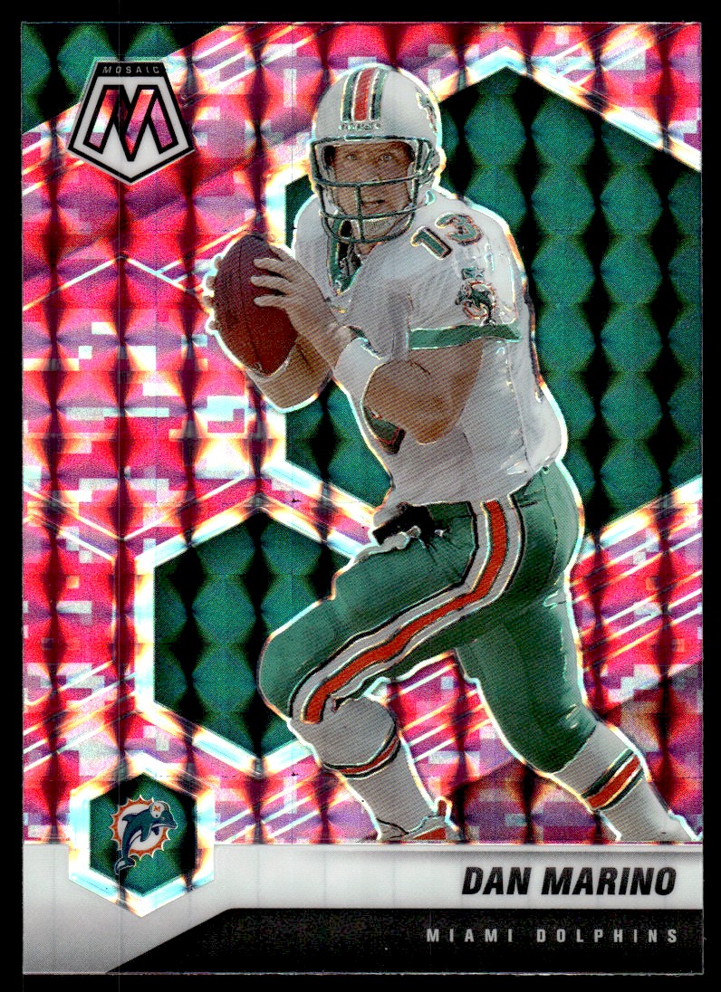 2021 Panini Mosaic Mosaic Camo Pink #123 Dan Marino