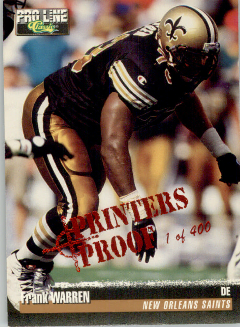 1995 Pro Line Football "Printer's Proofs" Parallel Cards - Picture 86 of 105