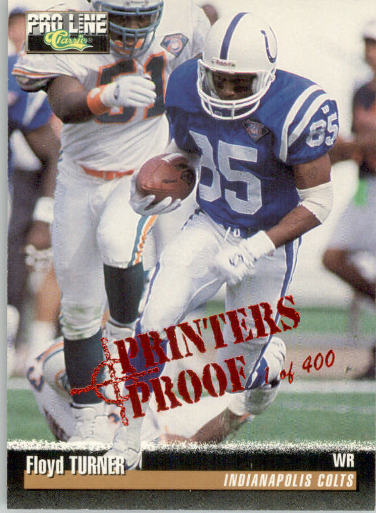 1995 Pro Line Football "Printer's Proofs" Parallel Cards - Picture 94 of 105
