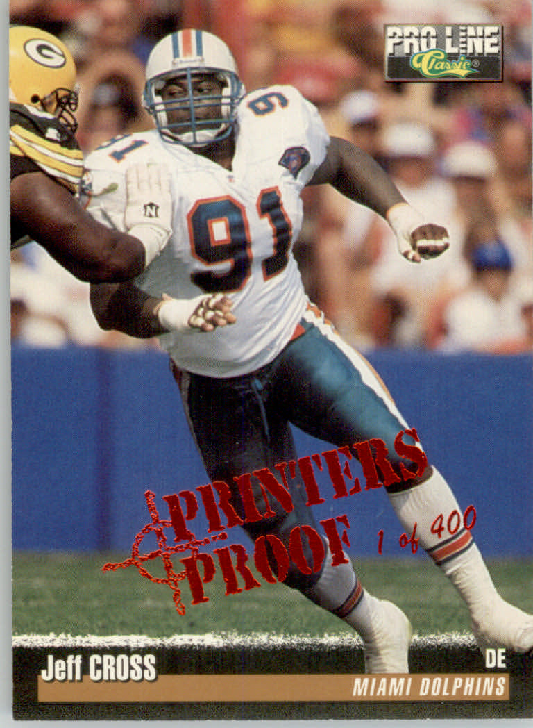 1995 Pro Line Football "Printer's Proofs" Parallel Cards - Picture 98 of 105