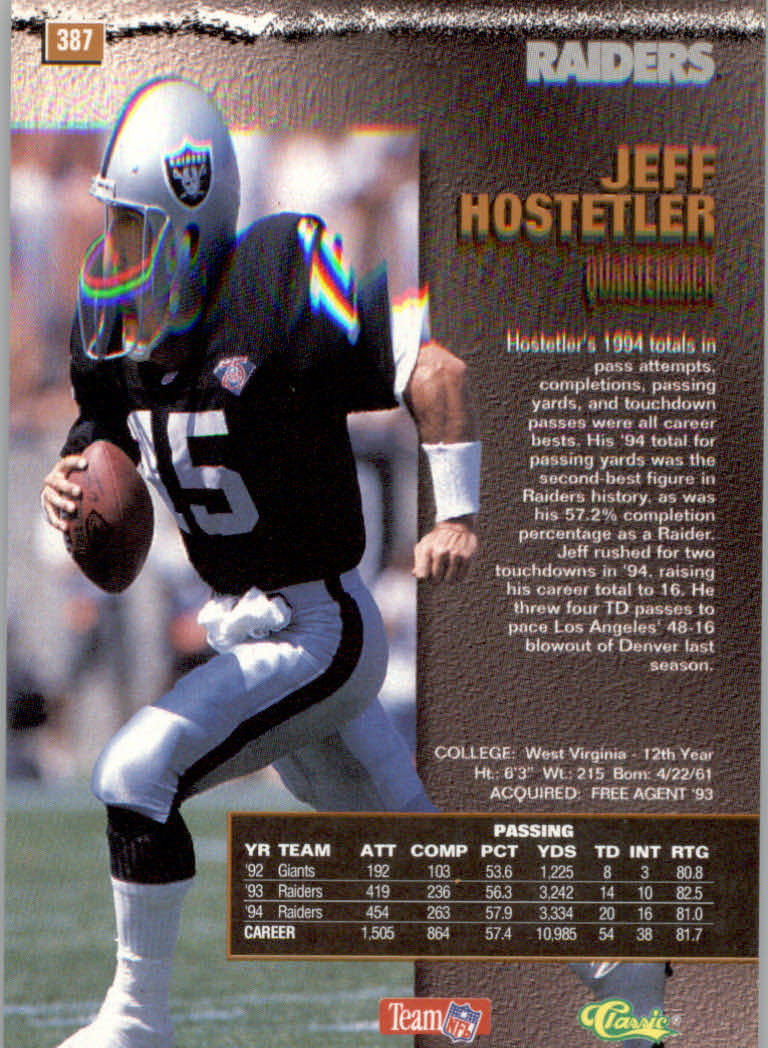 1995 Pro Line Football "Printer's Proofs" Parallel Cards - Picture 105 of 105