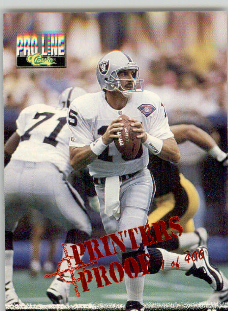 1995 Pro Line Football "Printer's Proofs" Parallel Cards - Picture 104 of 105
