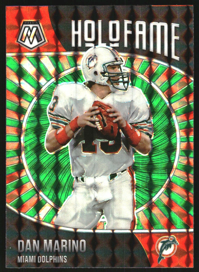 2021 Panini Mosaic HoloFame Mosaic Green #10 Dan Marino