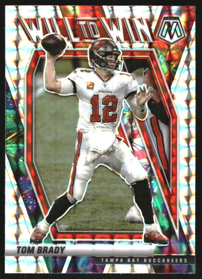 2021 Panini Mosaic Will to Win Mosaic #1 Tom Brady