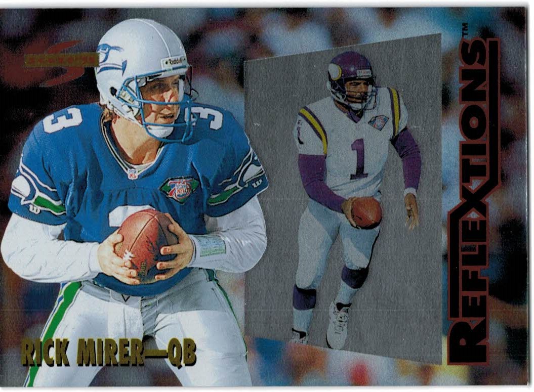 Rick Mirer Signed 1995 TPinnacle Card #171 Seattle Seahawks