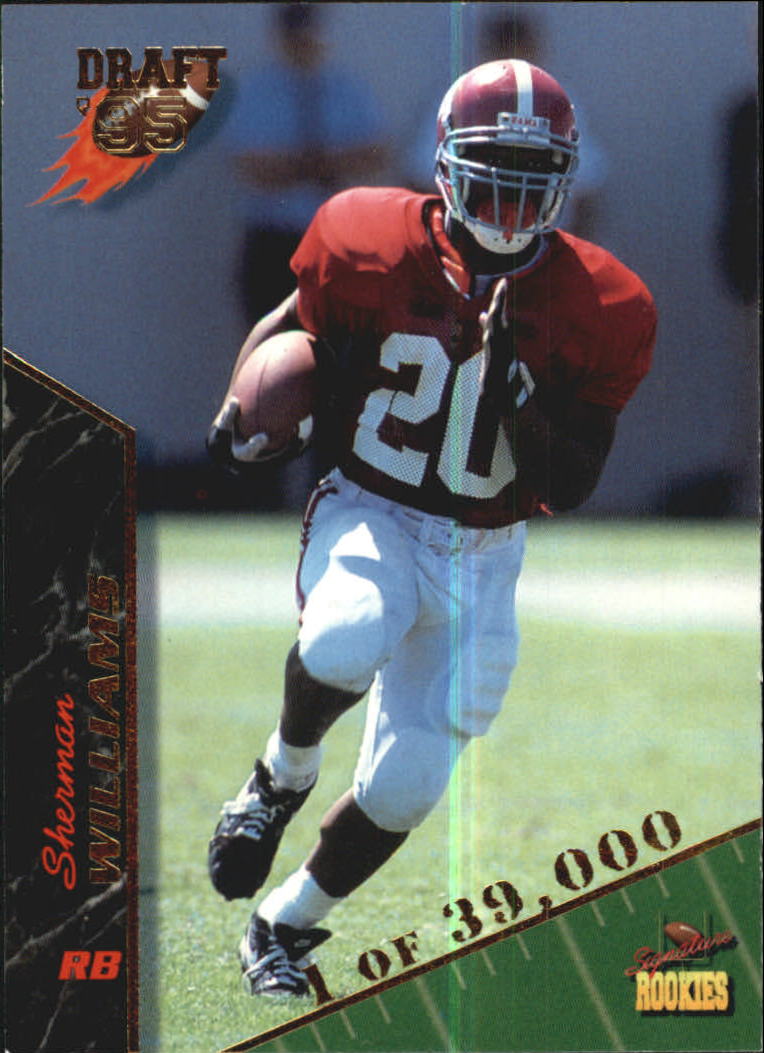 1995 Signature Rookies Football Card #76 Sherman Williams 