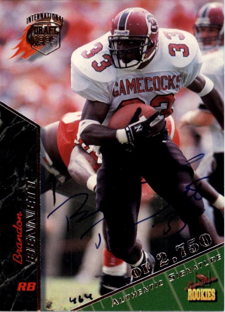 1995 Signature Rookies Autographs International 7 Brandon Bennett