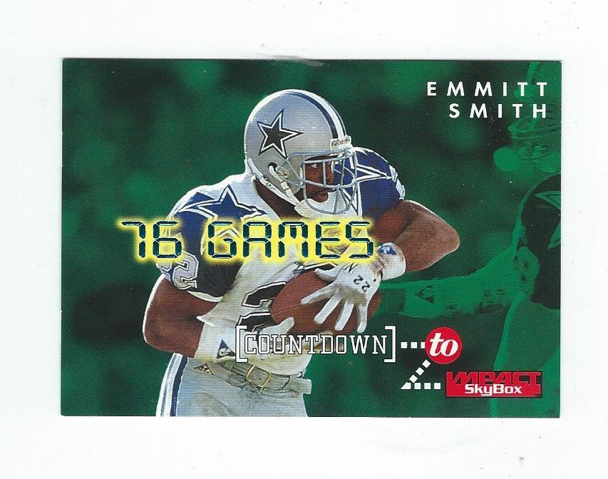 1995 SkyBox Impact Countdown #C6 Emmitt Smith