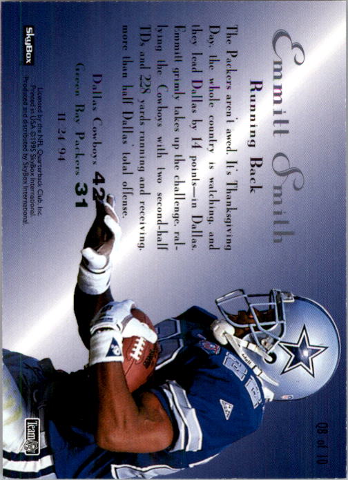 1995 SkyBox Premium Quickstrike #Q8 Emmitt Smith