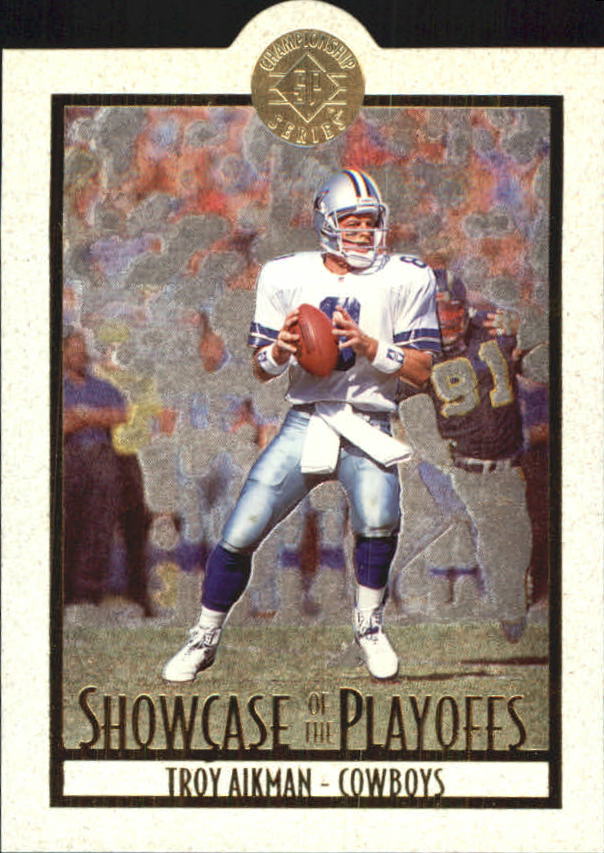 1995 SP Championship Playoff Showcase Die Cuts #PS1 Troy Aikman