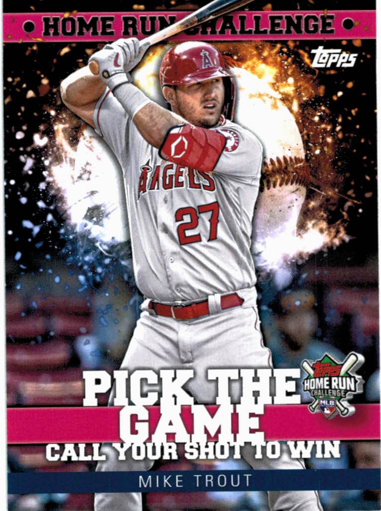 2022 Topps Home Run Challenge Code Cards HRC3 Mike Trout NMMT