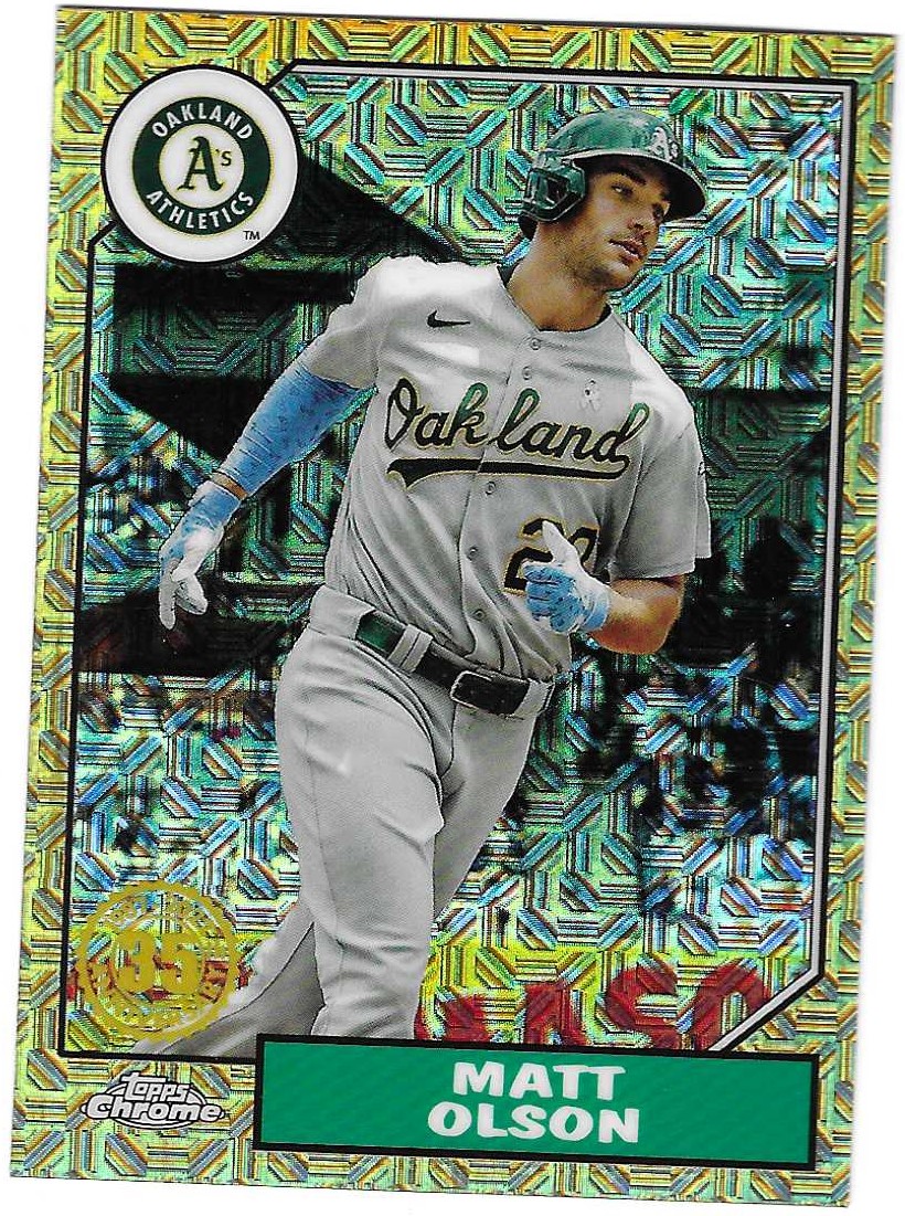  2022 Topps Heritage #48 Matt Olson Oakland Athletics