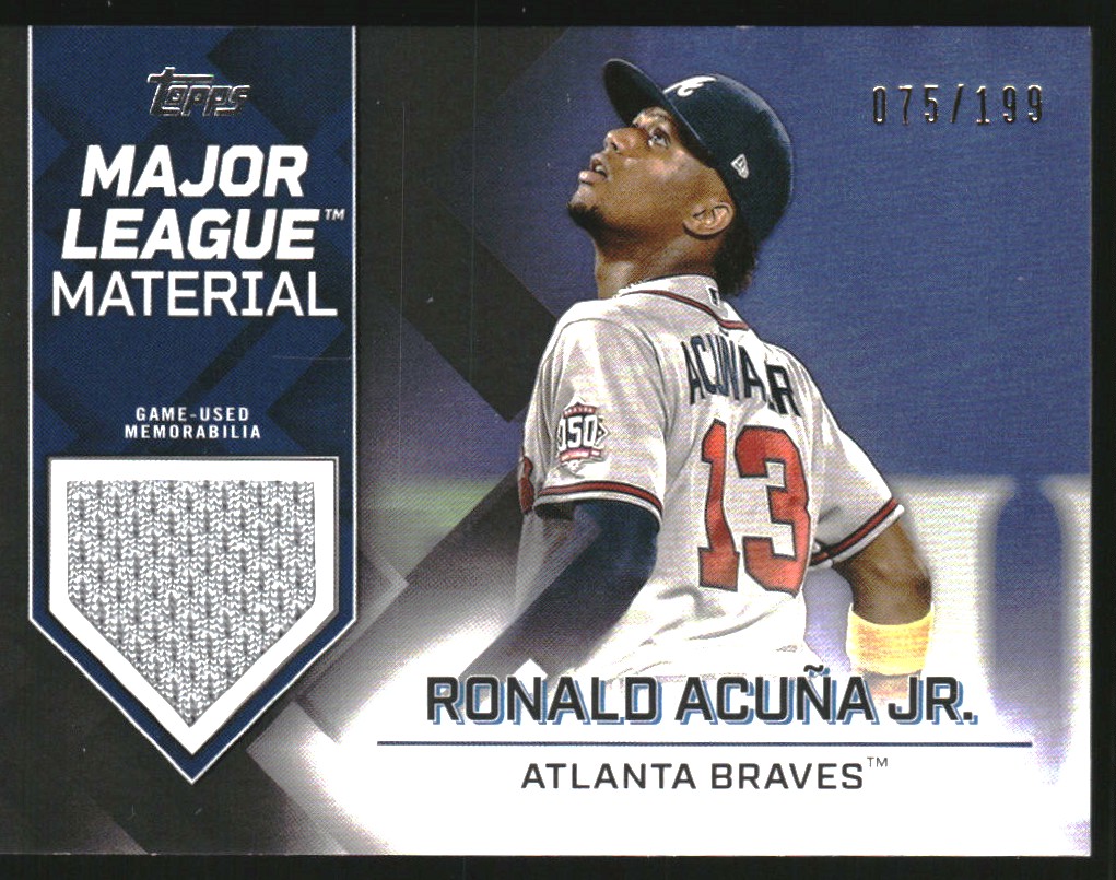 2022 Topps Major League Materials Black #MLMRA Ronald Acuna Jr.