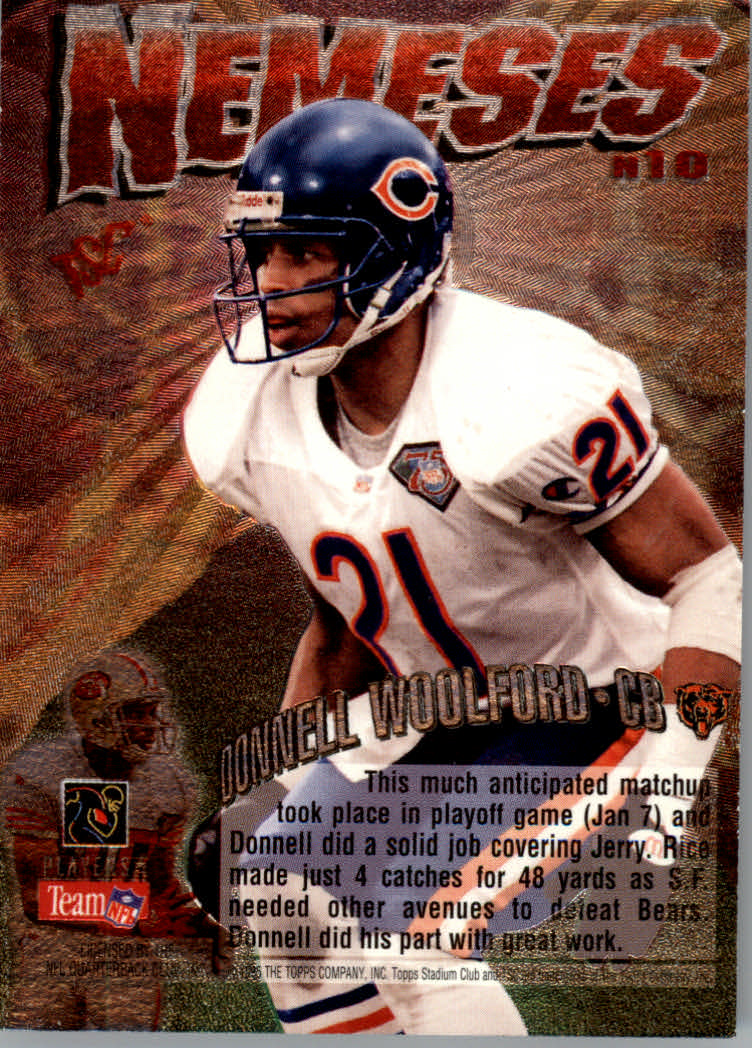 1995 Stadium Club Football "Nemeses" Insert Cards - Bild 6 von 9
