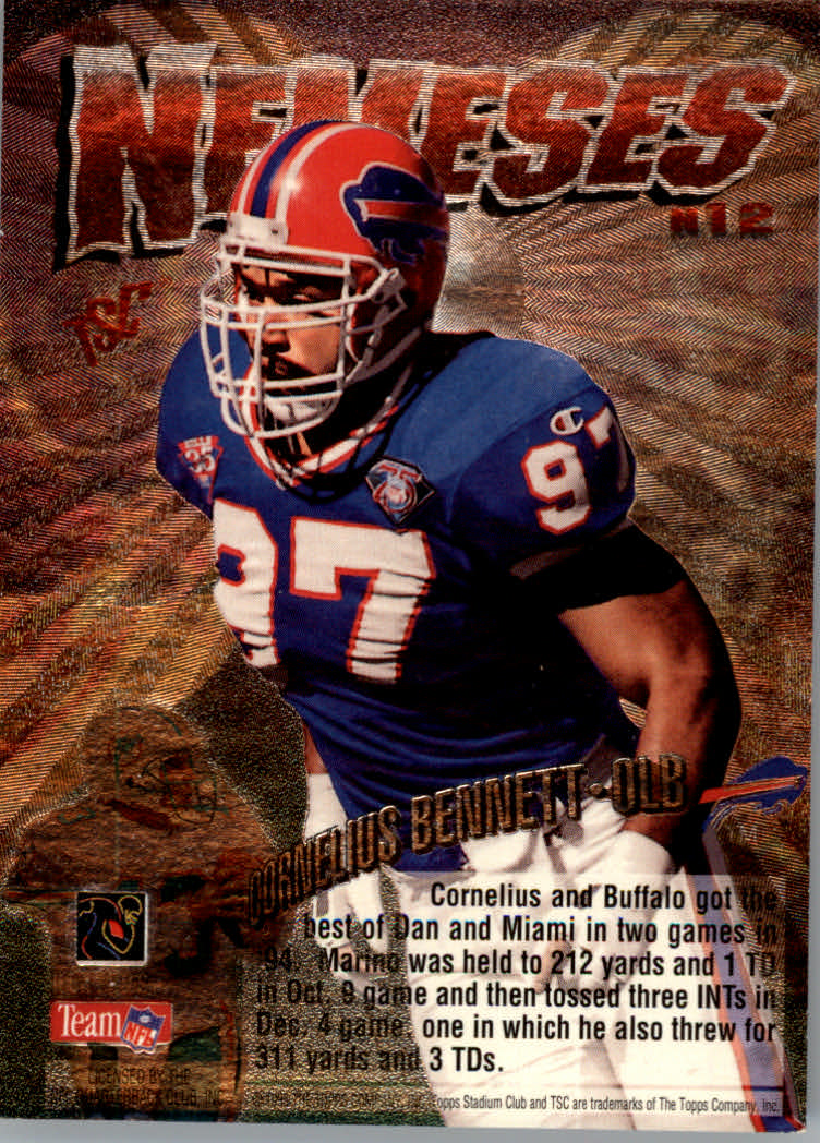 1995 Stadium Club Football "Nemeses" Insert Cards - Bild 8 von 9