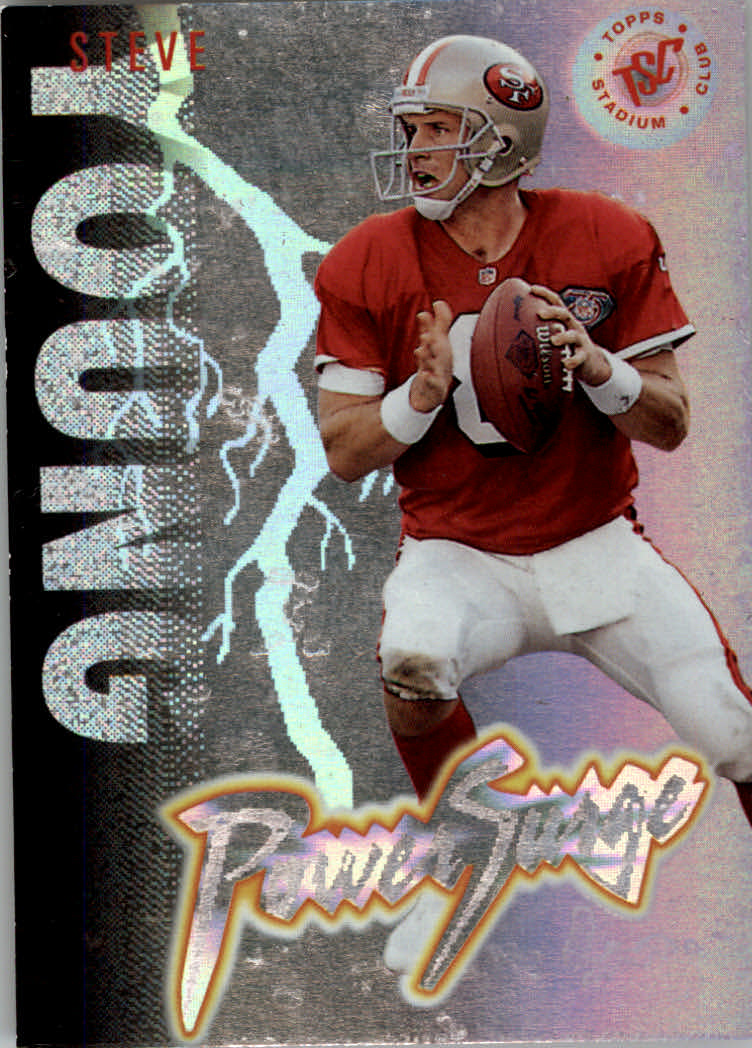 1995 Stadium Club Football "Power Surge" Insert Cards - Bild 2 von 10