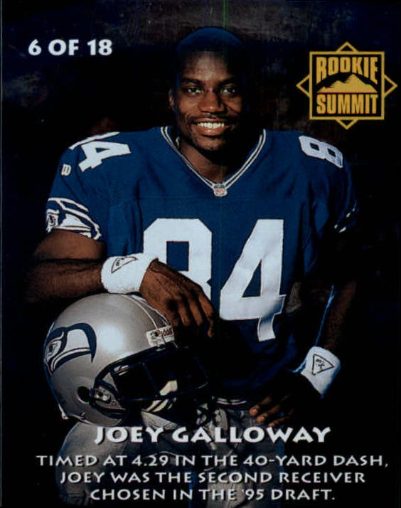 1995 Summit Rookie Summit #6 Joey Galloway back image