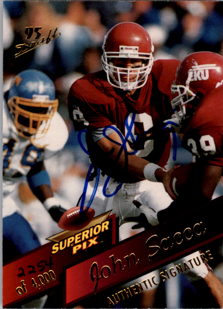 1995 Superior Pix Autographs #21 John Sacca/4000