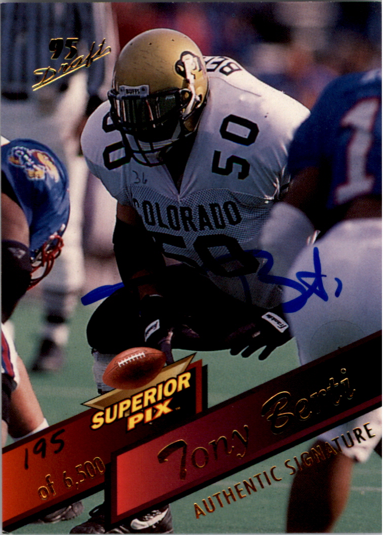 1995 Superior Pix Autographs #38 Tony Berti/6500