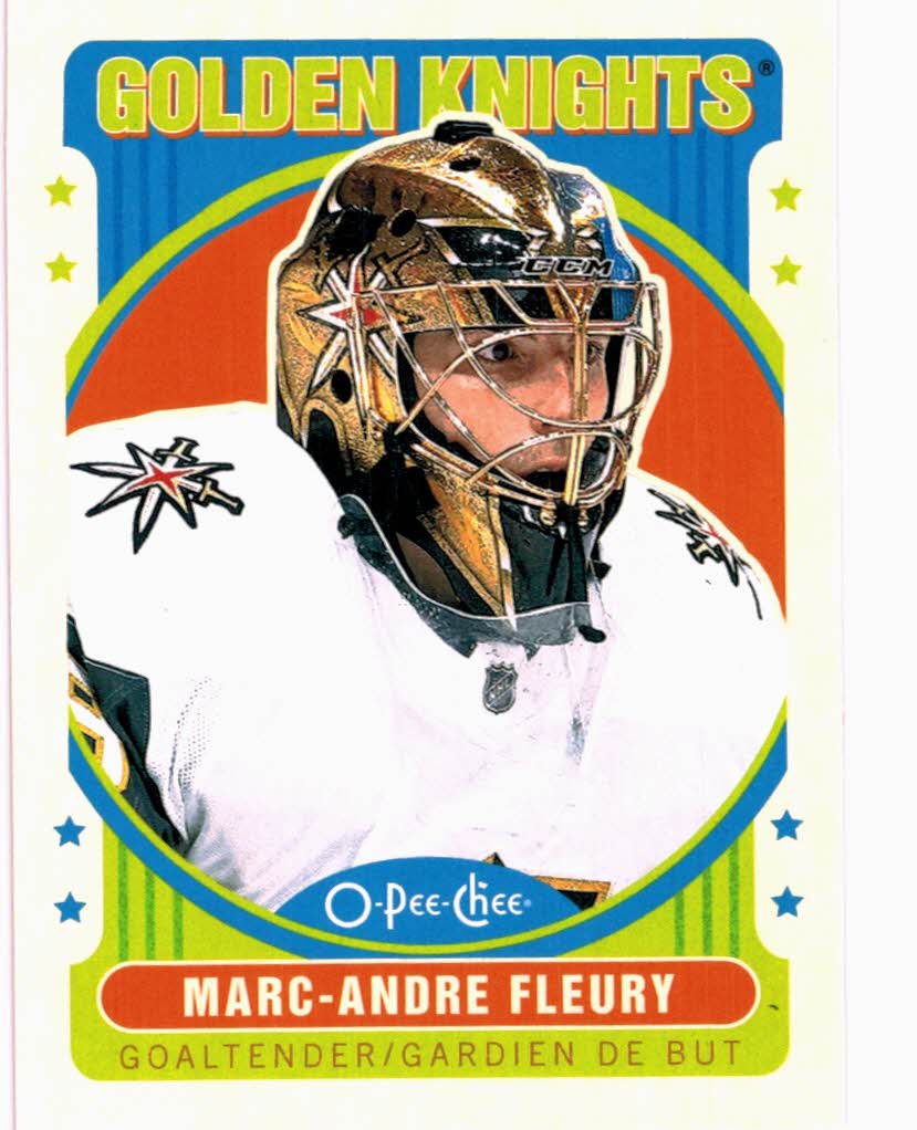 2021-22 Upper Deck Series 1 #180 Marc-Andre Fleury Vegas Golden