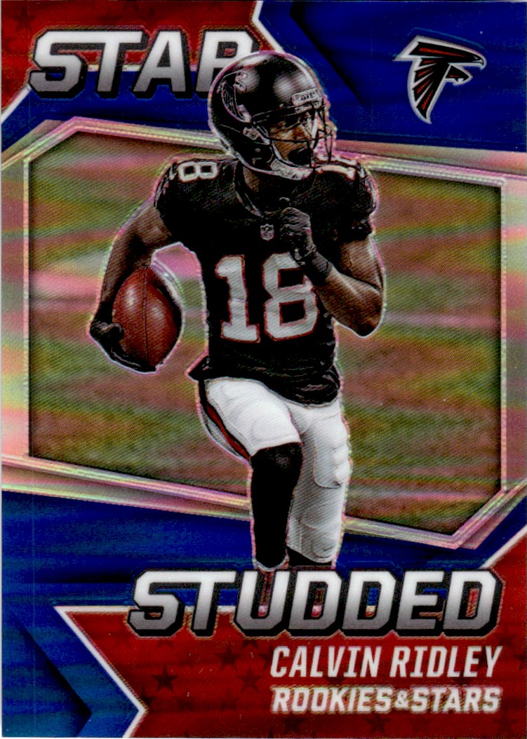 Calvin Ridley Rookie 2021 Rookies and Stars Star Studded Blue #9 Calvin Ridley - NM-MT
