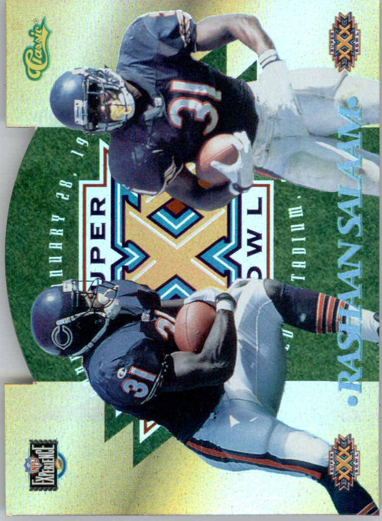 1996 Classic NFL Experience Super Bowl Die Cut Promos #8C Rashaan Salaam