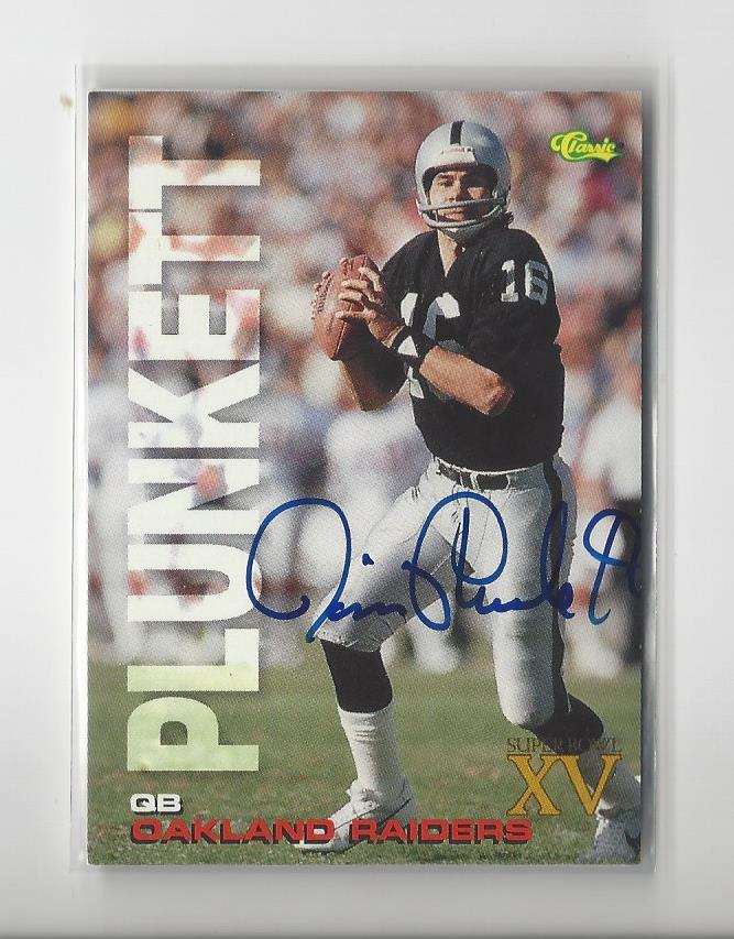 Jim Plunkett 1972 Topps Football Autograph Auto Rookie Card #65