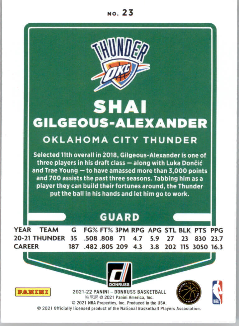 2021/2022 Donruss Basketball "Holo Orange Laser" Parallel Cards - Bild 9 von 85