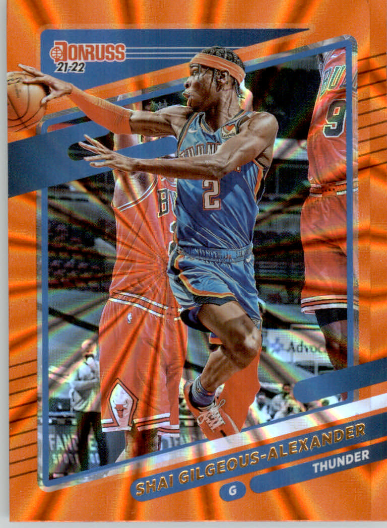 2021/2022 Donruss Basketball "Holo Orange Laser" Parallel Cards - Bild 8 von 85