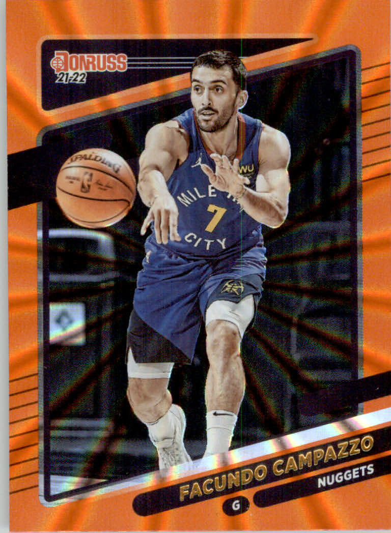 2021/2022 Donruss Basketball "Holo Orange Laser" Parallel Cards - Bild 44 von 85