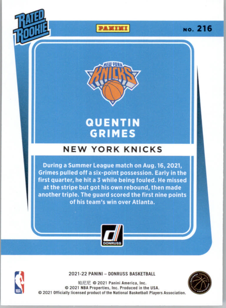2021/2022 Donruss Basketball "Holo Orange Laser" Parallel Cards - Bild 69 von 85