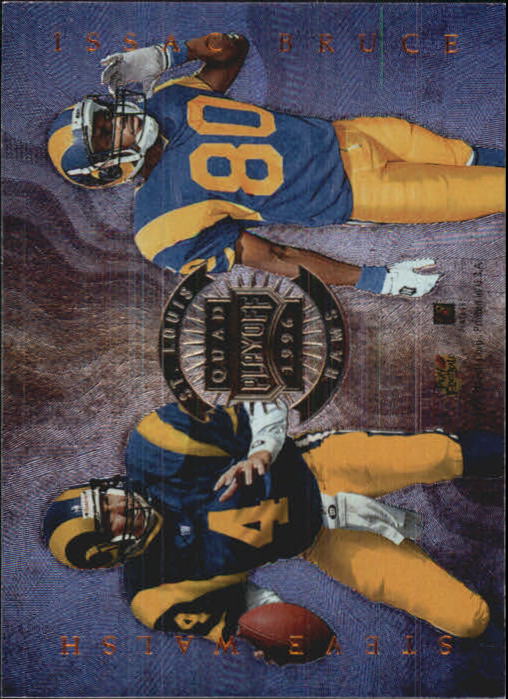 1996 Absolute Quad Series #28 Mark Rypien/Isaac Bruce/Todd Kinchen/Steve Walsh