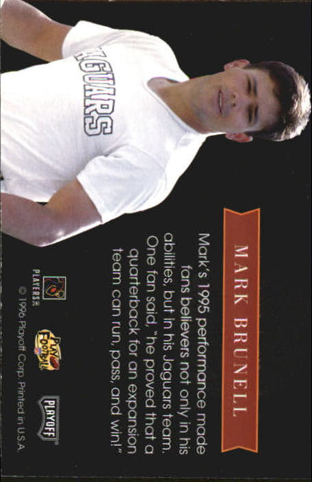 1996 Absolute Unsung Heroes #18 Mark Brunell back image