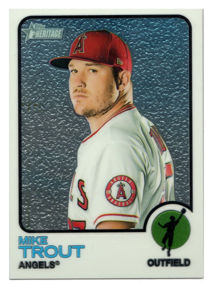 2022 Topps Heritage #100 Mike Trout NM-MT Los Angeles Angels Baseball