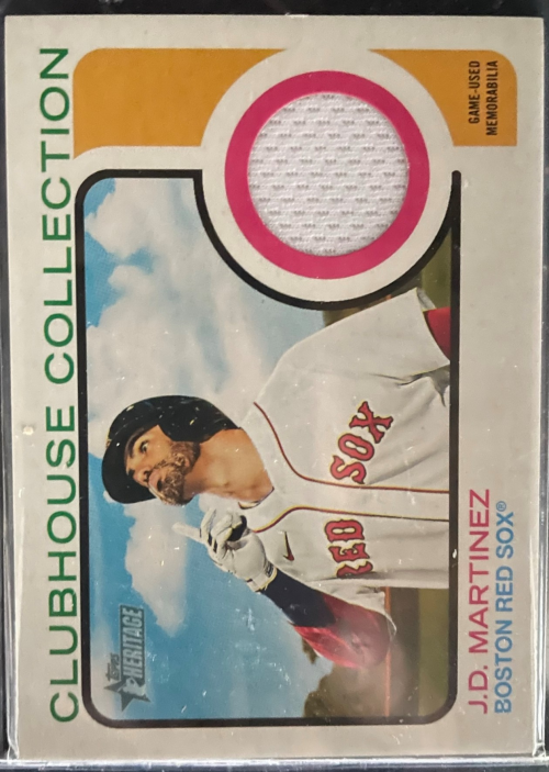 2022 Topps Heritage Clubhouse Collection Relics #CCJM J.D. Martinez