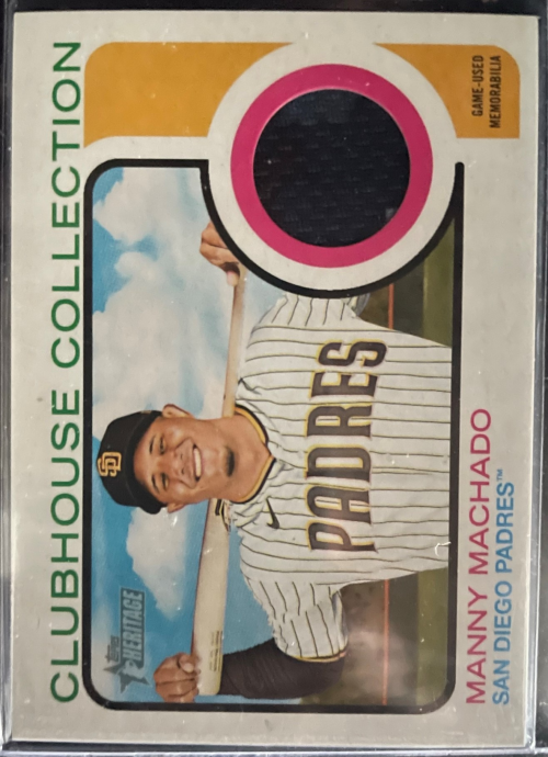 2022 Topps Heritage Clubhouse Collection Relics #CCMMO Manny Machado