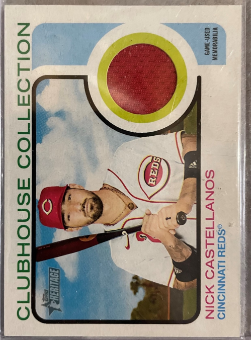 2022 Topps Heritage Clubhouse Collection Relics #CCNC Nick Castellanos